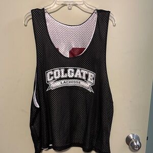 Colgate Men’s Lacrosse Black reversible pinnie in L/XL